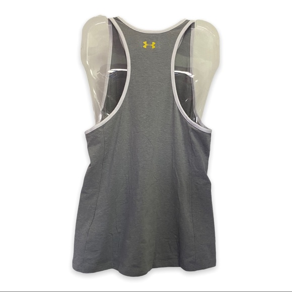 NEW Grey Under Armour Tank Top Muscle / Workout Shirt Women’s Size Medium - Picture 9 of 9